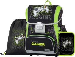 Ученически комплект Premium Gamer – раница, мешка и несесер