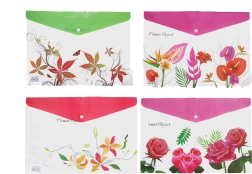 Папка с копче Цвете 26x36 см