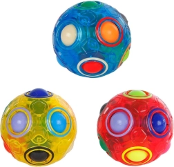 Логически пъзел Magic Ball – 3D сфера с цветни топчета