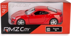 Метален модел RMZ City Toyota 86 1:32 с отварящи се врати и pull-back задвижване