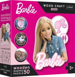 Дървен пъзел Barbie за деца – 50 части
