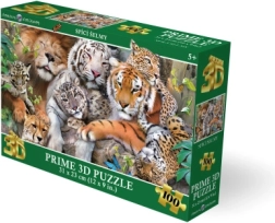 3D пъзел спящи зверове 100 части