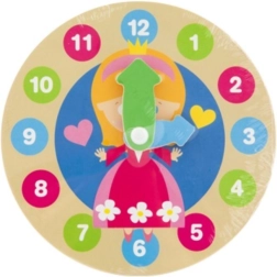 Моите първи дървени часовници принцеса 14 см