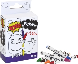 Восъчни пастели TOTO 24 бр.