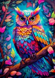 Dazzling Owl Puzzle 1000 Pieces