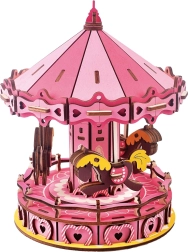 Дървени 3D пъзели Въртележка