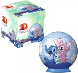 3D пъзел топка DISNEY Stitch и Angel – 54 части