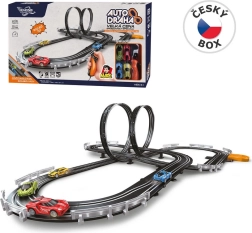 Slot Car Racing Track with Loopings 700 cm