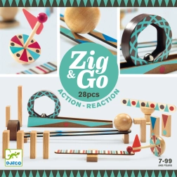 Wooden Track Zig Go 28 Pieces from Djeco