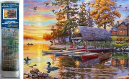 Диамантено рисуване Корабостроителница 30 × 40 см