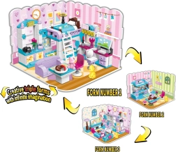 Qman Неограничени идеи момичешка стая 3 в 1 конструктор (194 части)