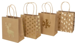 Подаръчна торбичка малка Коледа 18x21x10 см