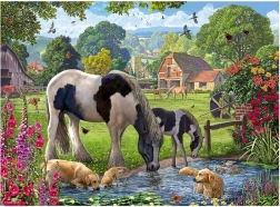 Пъзел Ravensburger Hadlow – светът на понитата, 500 части