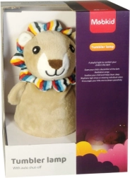 Rocking toy and night light – plush lion for little ones
