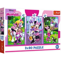 Пъзел 3x80 Мини и приятели от Disney Trefl