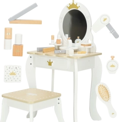 Дървена детска тоалетка със огледало и столче LULILO Bella