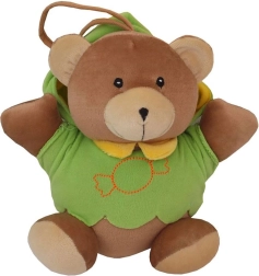 Детско плюшено мече с музикален механизъм BABY MIX – зелено