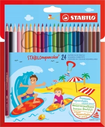 Комплект акварелни цветни моливи STABILO Aquacolor