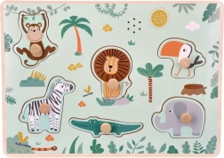 Дървен пъзел със звуци Safari
