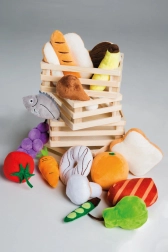 Roba Food Set for a Children's Shop and Play Kitchen, 20 Pieces