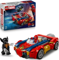 Spider‑Man кола срещу веномизиран Върколак – конструктор LEGO Marvel