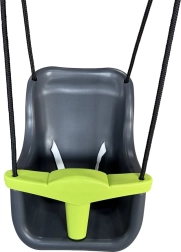 Пластмасова детска люлка с предпазен колан, антрацит