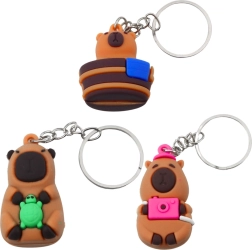 Силиконов ключодържател Капибара