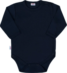 New Baby Classic II dark blue fully snap-fastening baby bodysuit