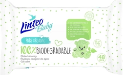 Детски влажни кърпички Linteo Baby 100% биоразградими 48 бр.