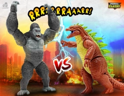 Primal Clash сблъсък Boss vs King Kaiju – комплект екшън фигурки 21 см