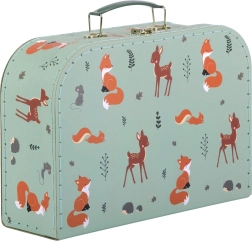 A Little Lovely Company комплект от два картонени куфара за деца с мотив горски животни – Kamarádi
