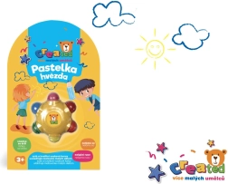 Восъчни пастели във форма на звезда, 6 цвята