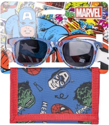 Avengers kids’ glasses and wallet set - 1 piece