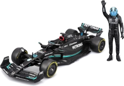 Bburago 1:24 формула 1 mercedes-amg f1 w14 e 2023 george russell с фигурка