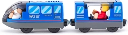 Passenger train with driver and passengers on batteries