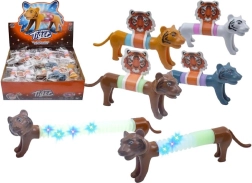 Wind-up tiger with light 13 cm