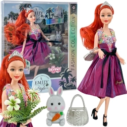 Woopie Royal кукла Emi Fashion 32 см – стилна принцеса в розова рокля с аксесоари