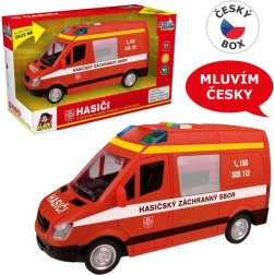 Пожарен микробус с инерционен механизъм със звук и светлина