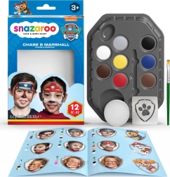 Snazaroo комплект за рисуване на лице Paw Patrol – Чейс и Маршал, 8 цвята