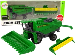 Зелен комбайн с допълнителна приставка – играчка за деца