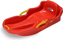 Санка Snow Play Comfort 80 см, червена, с ръчни спирачки