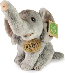 Rappa Plush Sitting Elephant 15 cm Eco-Friendly