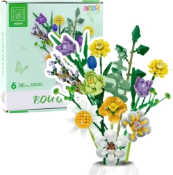 Creative Building Set – Decorative Flower Bouquet, 997 Pieces