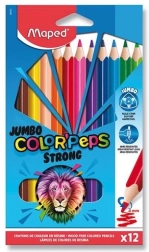 Пастели MAPED Color'Peps Strong Jumbo 12 бр.