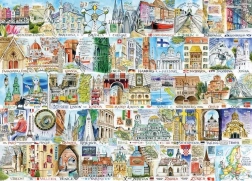 Gibsons Puzzle European Landmarks 1000 Pieces
