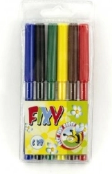 Комплект цветни флумастери Wiky – 6 бр.