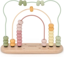 Дървен лабиринт с топчета POLARB за първо броене