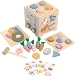 Многофункционален дървен моторен куб ферма 2Kids Toys