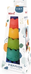 Pastel sensory pyramid for babies