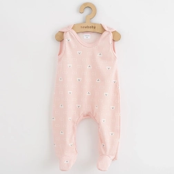 Baby footed romper New Baby Classic II teddy bear white 80 (9–12 months)